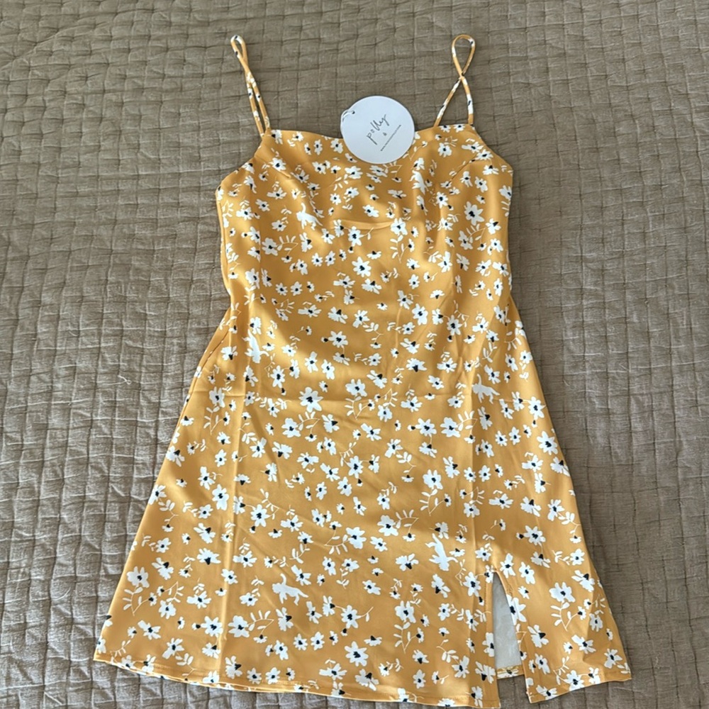 Princess Polly Mustard Yellow Dress